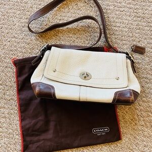 Coach Cream and Brown Women's Bag